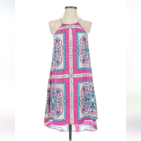 Madison Marcus Dresses & Skirts - Madison Marcus Silk Halter Dress Size S Boho Paisley